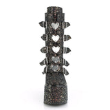 5 1/2" PF Mid-Calf Boot w/ 5 Buckle Straps, Back Metal Zip Pleaser Demonia SWING/230G