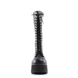 Punk Rock Lace Up Knee High Extreme Platform Zip Side Boots Shoes Pleaser Demonia TRASHVILLE/502