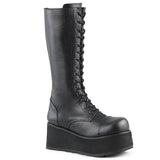 Punk Rock Lace Up Knee High Extreme Platform Zip Side Boots Shoes Pleaser Demonia TRASHVILLE/502