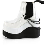 5" Wedge Tiered Platform Ankle Boot Pleaser Demonia VOID50/WHG