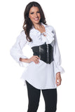 Pirate Laced Front Blouse Underwraps  28308