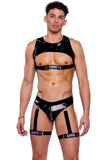 Pride Light-Up Love Leg Straps With Snap Closure Roma  6509