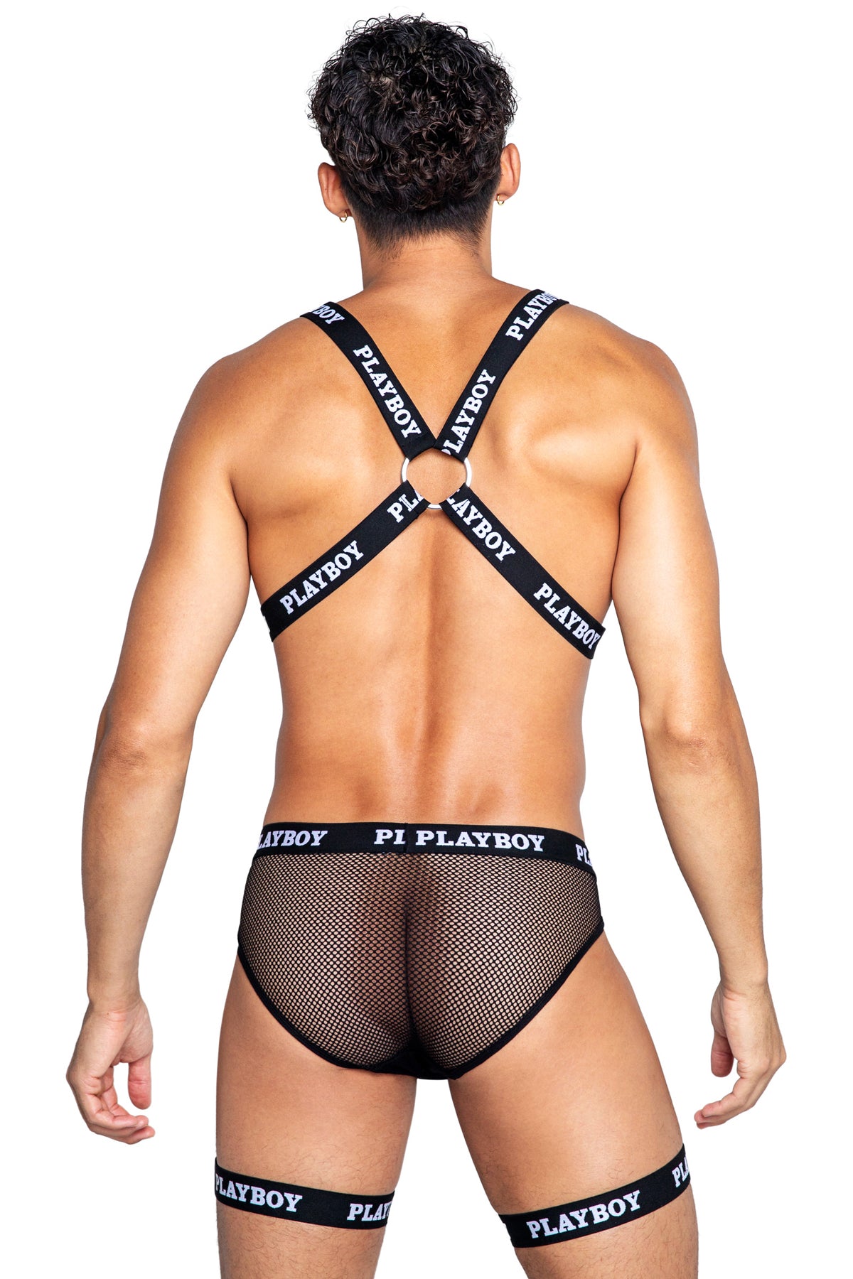 Playboy Mens Dark Room Suspender Set Roma  PBLI136