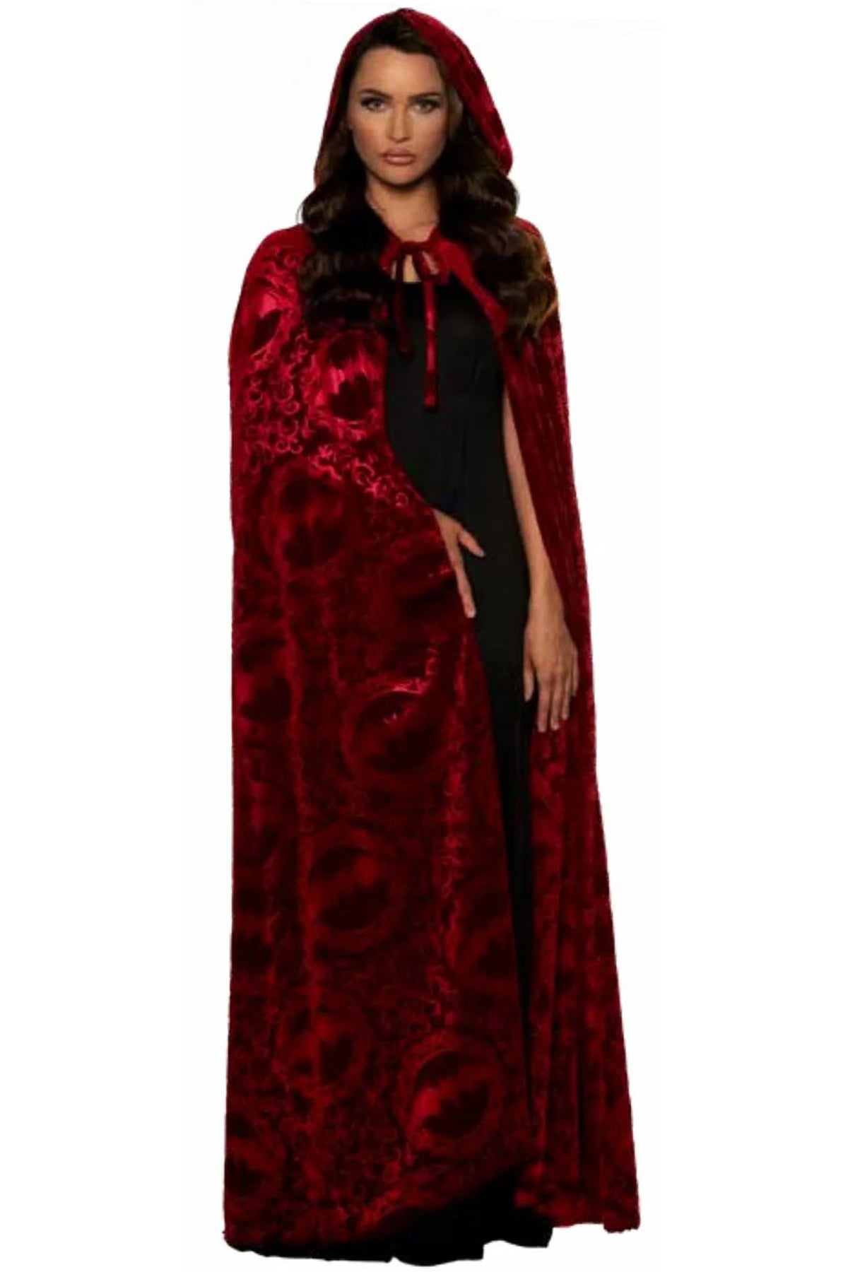 Hooded Vampire Cape-Red Underwraps  31023