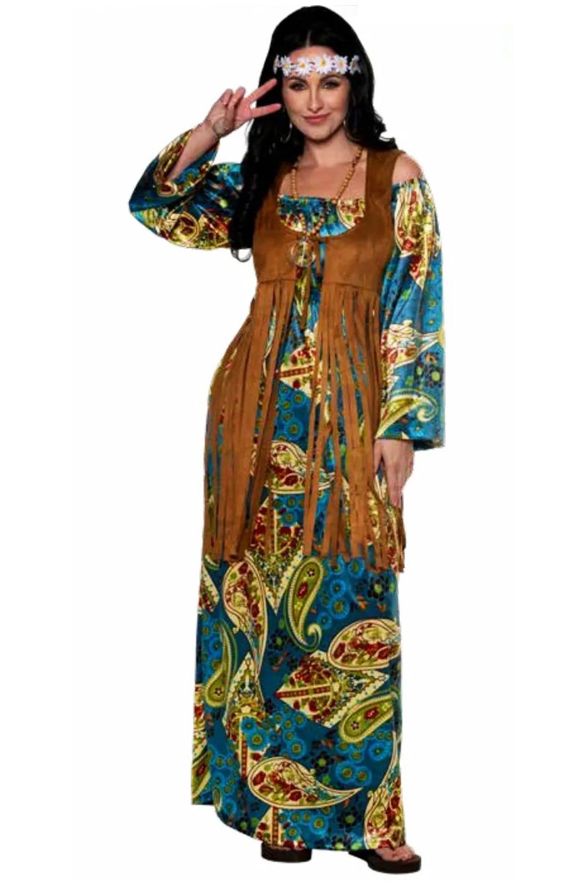 Bohemian Hippie Dress Underwraps  31026