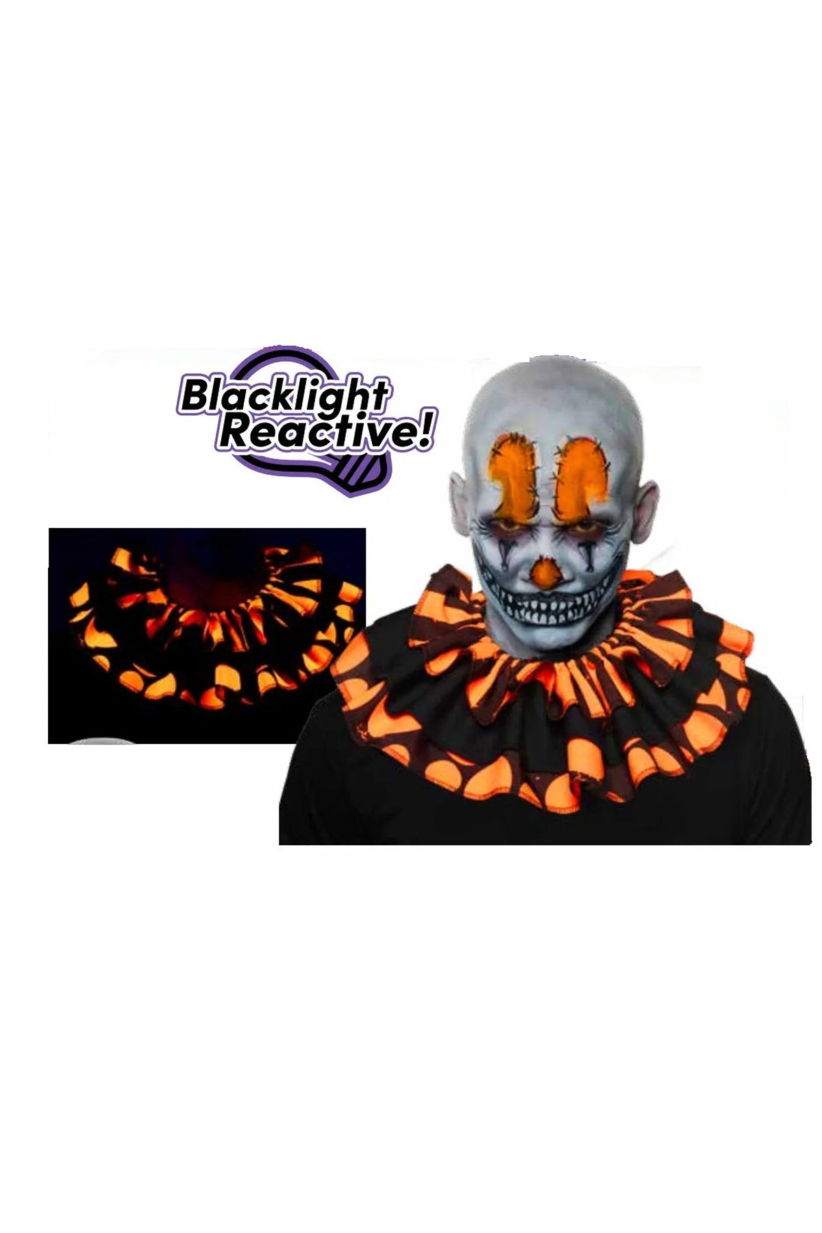 Blacklight Reactive -Clown Collar Underwraps  31123