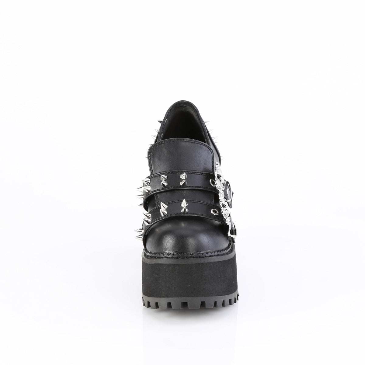 4 3/4" Heel, 2 1/4" Pf Loafer Pleaser Demonia ASSAULT/38