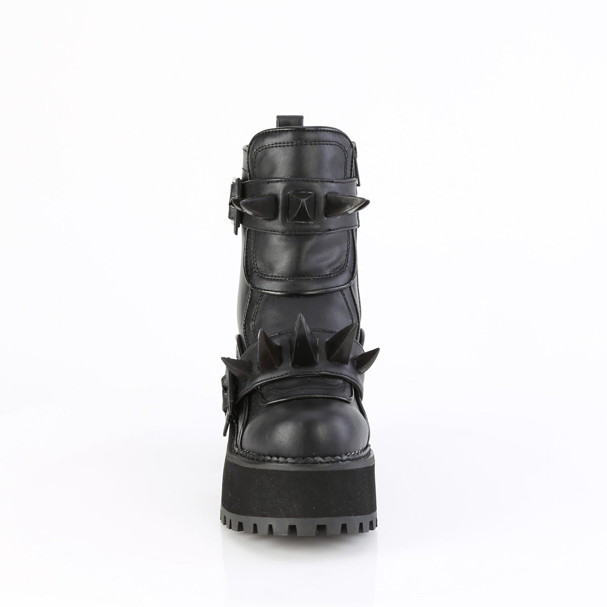 4 3/4" Heel, 2 1/4" Pf Ankle Boot, Inside Zip Pleaser Demonia ASSAULT/72