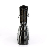 4 1/2" Tiered PF Lace-Up Mid-Calf Boot, Inner & Outer Zip Pleaser Demonia BEAR/265