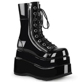 4 1/2" Tiered PF Lace-Up Mid-Calf Boot, Inner & Outer Zip Pleaser Demonia BEAR/265
