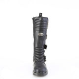 1 1/4" Heel 20 Eyelet Knee High Combat Boot, Side Zip Pleaser Demonia BOLT/405