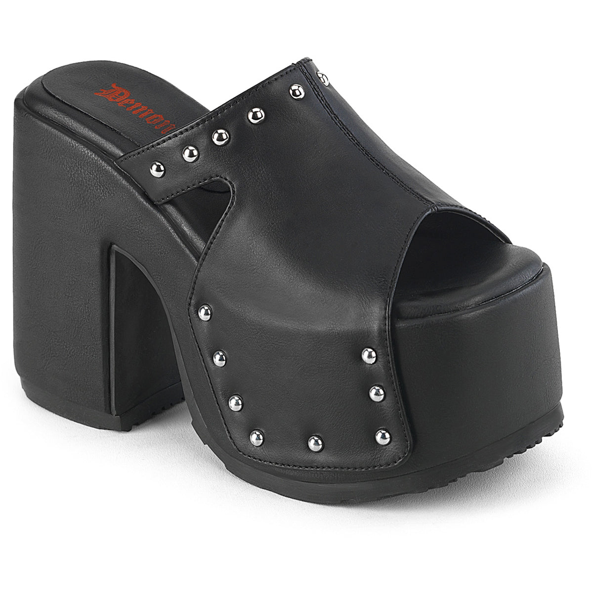 5" Chunky Heel, 3" Platform Slide Pleaser Demonia CAMEL/109