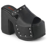 5" Chunky Heel, 3" Platform Slide Pleaser Demonia CAMEL/109