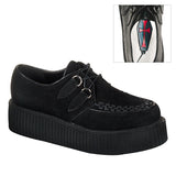 Rockabilly Punk Goth Suede Lace Platform Creeper Boots Boat Shoes Pleaser Demonia CREEPER/402S