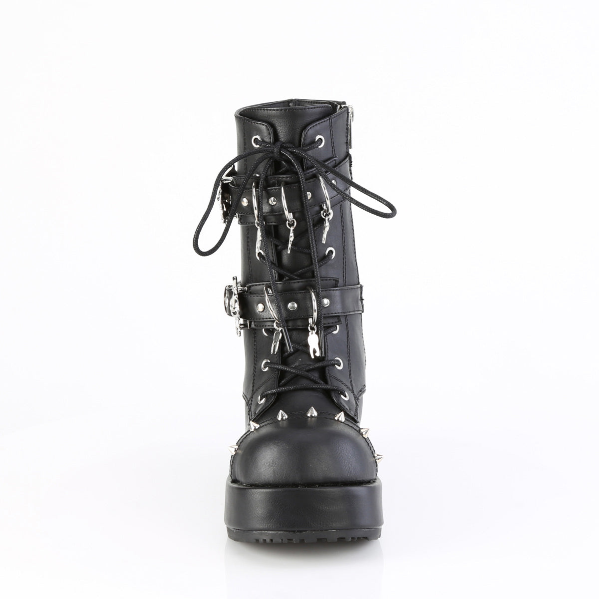 2 3/4" Platform Lace-Up Ankle Boot, Inside Zip Pleaser Demonia CUBBY/54