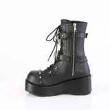 2 3/4" Platform Lace-Up Ankle Boot, Inside Zip Pleaser Demonia CUBBY/54