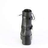 2 3/4" Platform Lace-Up Ankle Boot, Inside Zip Pleaser Demonia CUBBY/54