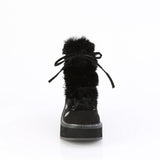 2" Platform Lace-Up Ankle Boot, Inside Zip Pleaser Demonia EMILY/55
