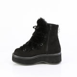 2" Platform Lace-Up Ankle Boot, Inside Zip Pleaser Demonia EMILY/55