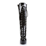 Sexy Lace Up Knee High Platforms Chunky Heel Zip Side Boots Shoes Pleaser Funtasma EXOTICA/2020