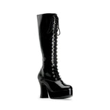 Sexy Lace Up Knee High Platforms Chunky Heel Zip Side Boots Shoes Pleaser Funtasma EXOTICA/2020
