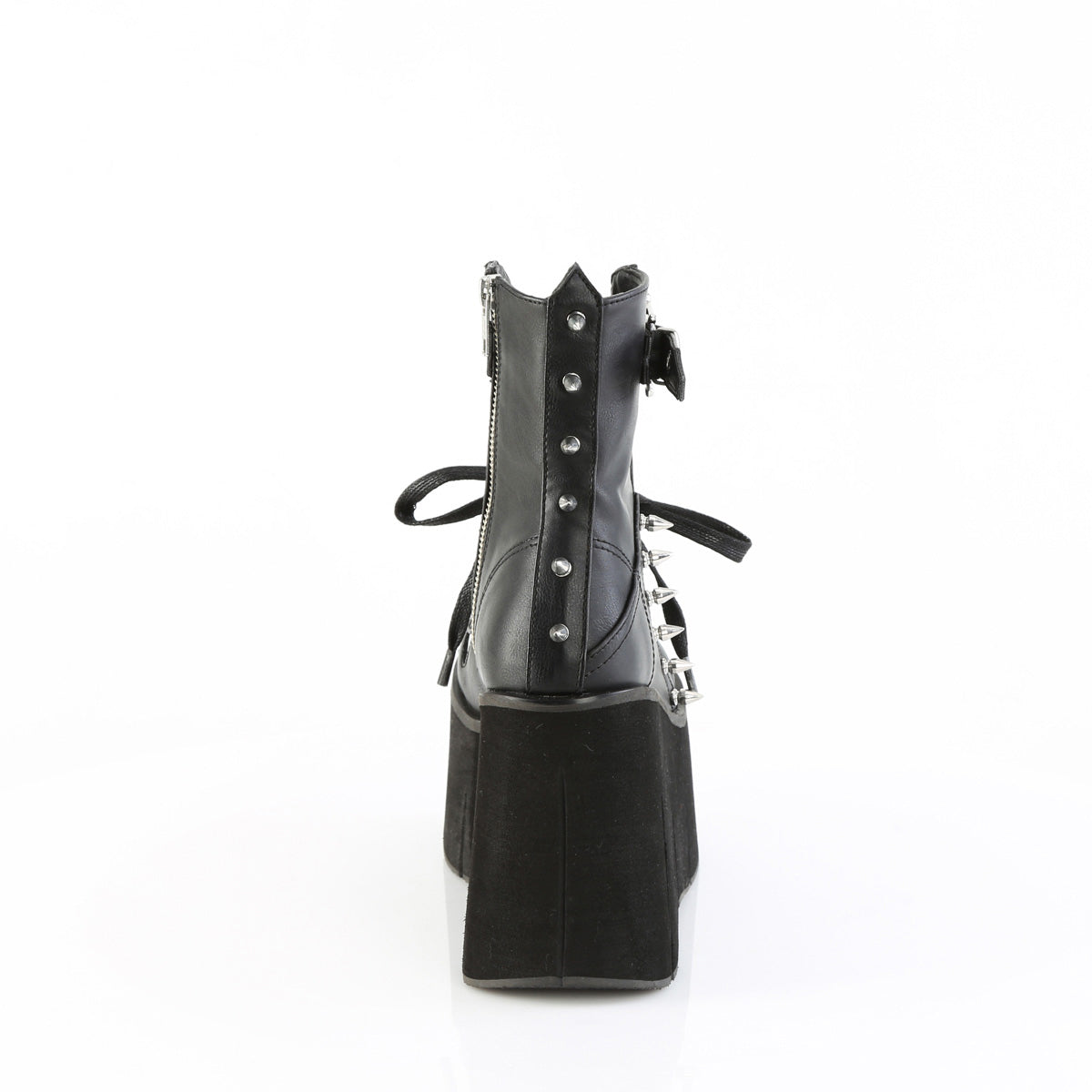 4 1/2" Platform Lace-Up Ankle Boot,Inside Metal Zip Pleaser Demonia KERA/150