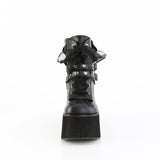 4 1/2" Platform Lace-Up Ankle Boot,Inside Metal Zip Pleaser Demonia KERA/55