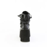 4 1/2" Platform Lace-Up Ankle Boot,Inside Metal Zip Pleaser Demonia KERA/55