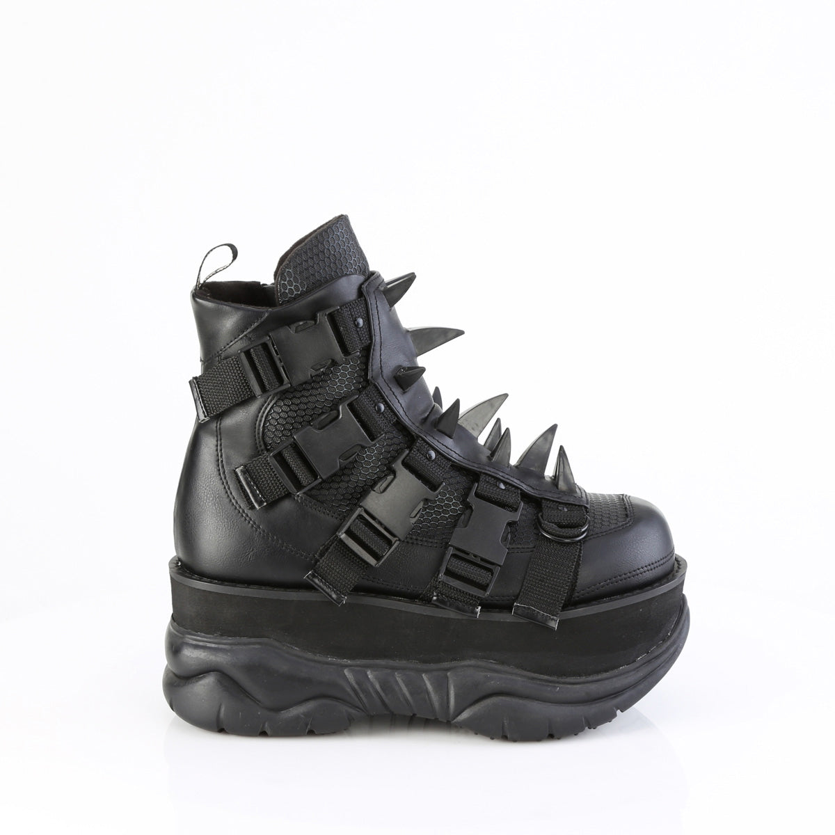 3" Platform Ankle Boot, Inside Zip Pleaser Demonia NEPTUNE/68