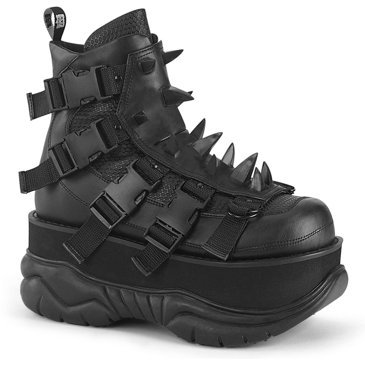 3" Platform Ankle Boot, Inside Zip Pleaser Demonia NEPTUNE/68