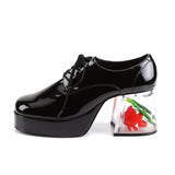 Disco Fever Floating Fish Heels Platform Oxford Lace Up Boots Shoes Pleaser Funtasma PIMP/02