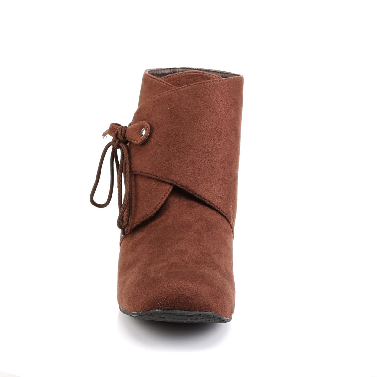 Microfiber Lace Ankle Detail Strap Over Renaissance Boots Flats Shoes Pleaser Funtasma RENAISSANCE/50