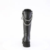 2 1/2" Tiered Pf Lace-Up Knee High Boots, Inside Zip Pleaser Demonia RENEGADE/215