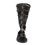 Multi Strap Cog Wheels Knee High Roman Gladiator Sandals Shoes Pleaser Funtasma ROMAN/15