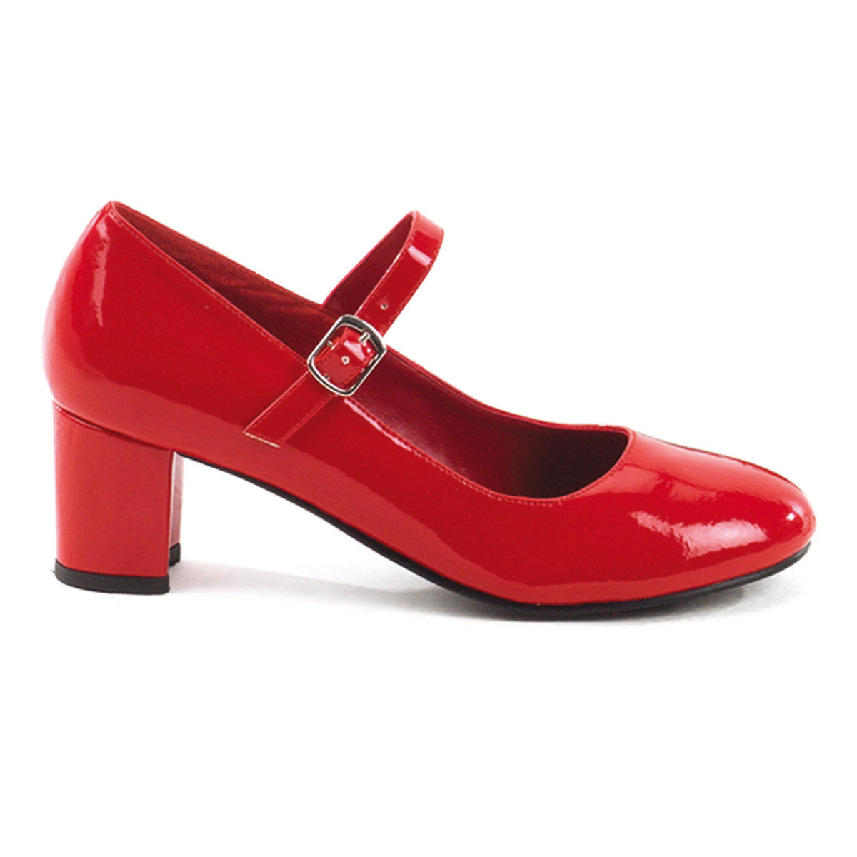 Sexy School Girl Plain Mary Jane Pumps Square High Heels Shoes Pleaser Funtasma SCHOOLGIRL/50