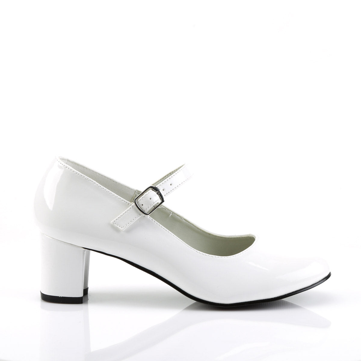 Sexy School Girl Plain Mary Jane Pumps Square High Heels Shoes Pleaser Funtasma SCHOOLGIRL/50