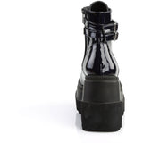 4" Wedge PF Ankle Boot, Side Zip Pleaser Demonia SHAKER/52