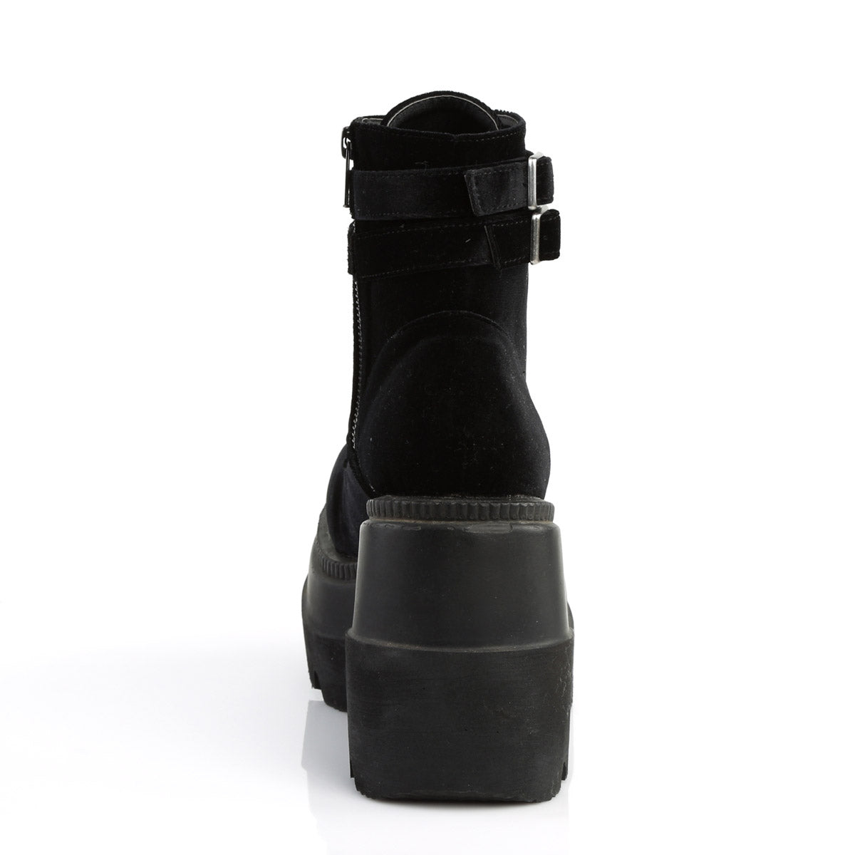 4 1/2" Wedge PF Ankle Boot, Side Zip Pleaser Demonia SHAKER/52