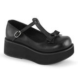 2 1/4" Pf T-strap W/bow & Buckle Detail Pleaser Demonia SPRITE/03