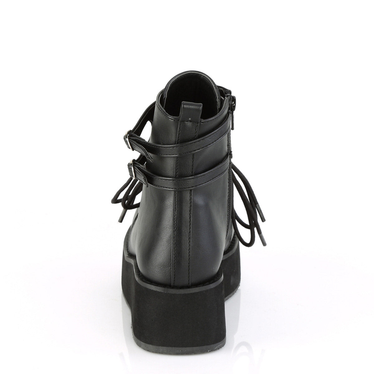 2 1/4" PF Lace-Up Ankle Boot, Side Zip Pleaser Demonia SPRITE/70