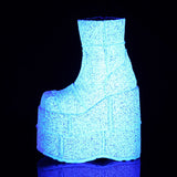7" PF Ankle Boot, Side Zip Pleaser Demonia STACK/201G
