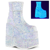 7" PF Ankle Boot, Side Zip Pleaser Demonia STACK/201G