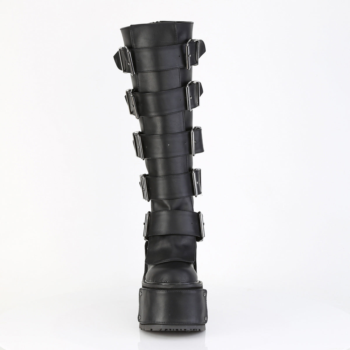 5 1/2" Wedge Pf Boot W/ Interchangeable Panels, Back Zip Pleaser Demonia TRANSFORMER/800