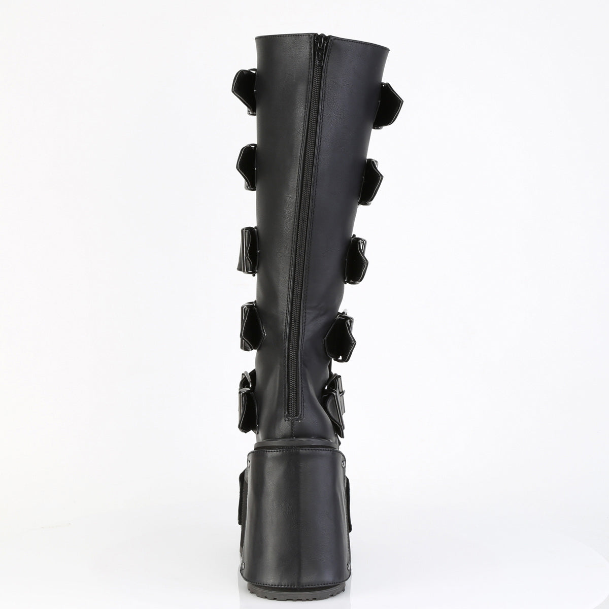 5 1/2" Wedge Pf Boot W/ Interchangeable Panels, Back Zip Pleaser Demonia TRANSFORMER/800