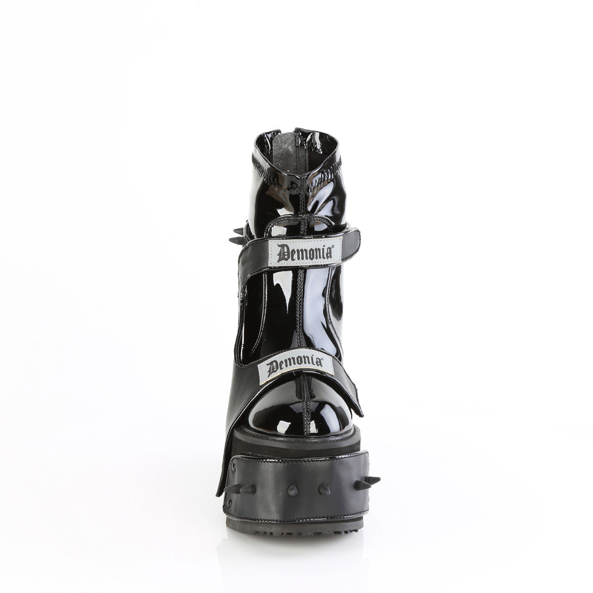 5 1/2" Wedge Pf Boot W/ Interchangeable Shield, Back Zip Pleaser Demonia TRANSFORMER/808