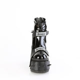 5 1/2" Wedge Pf Boot W/ Interchangeable Shield, Back Zip Pleaser Demonia TRANSFORMER/808