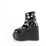 5 1/2" Wedge Pf Boot W/ Interchangeable Shield, Back Zip Pleaser Demonia TRANSFORMER/808