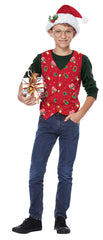 HOLIDAY VEST, RED/CHILD California Costume 00546