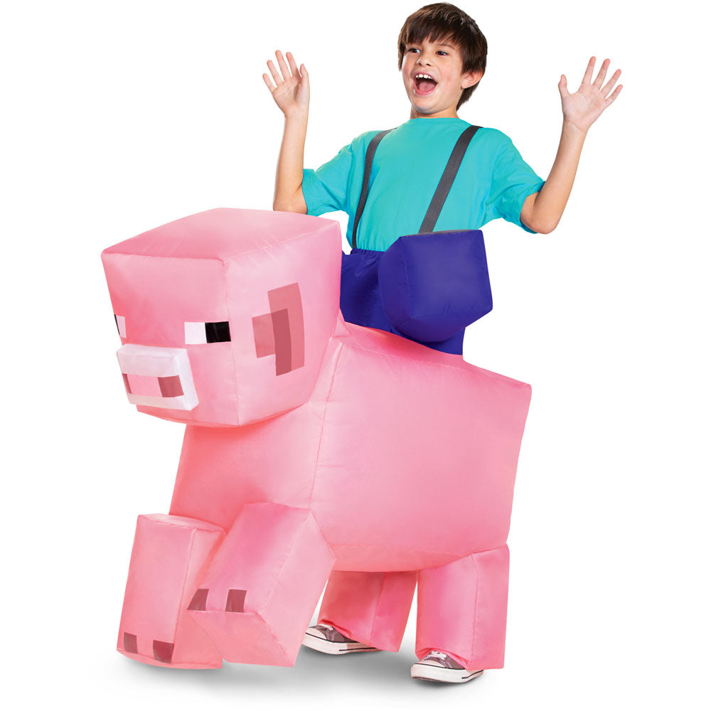 Minecraft Pig Ride-On Inflatable (Child) Disguise 116899