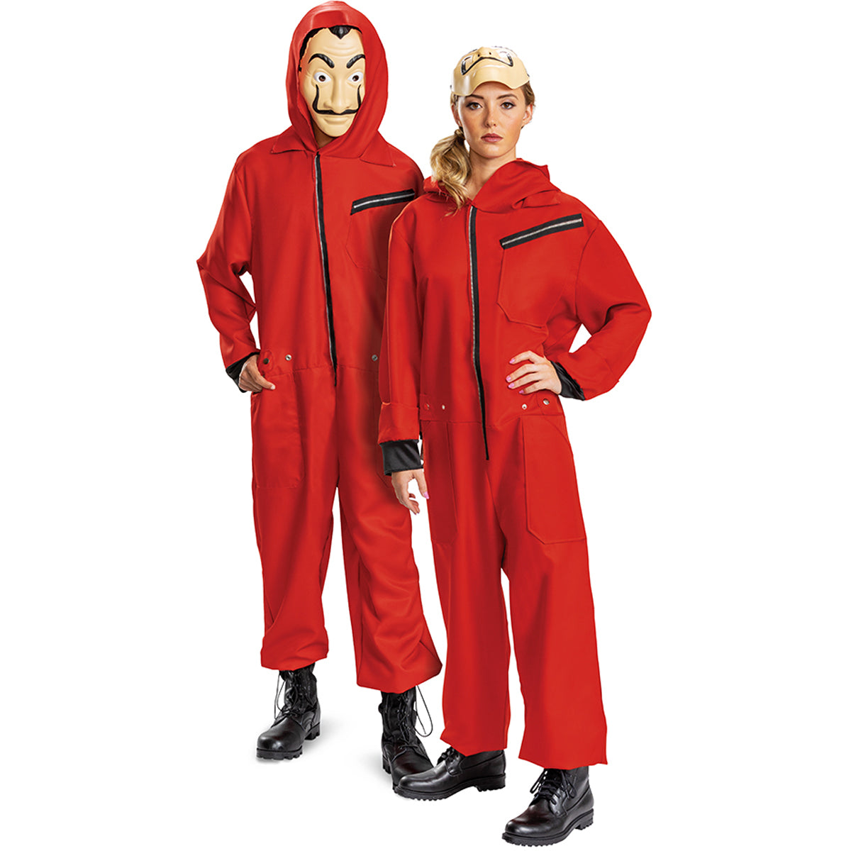 Money Heist Adult Jumpsuit W/ Mask Disguise  124399